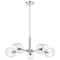 Nuvo Marlowe - 28 Inch 5 Light Chandelier - Polished Nickel with Clear Glass 60/8075 - alternate 6